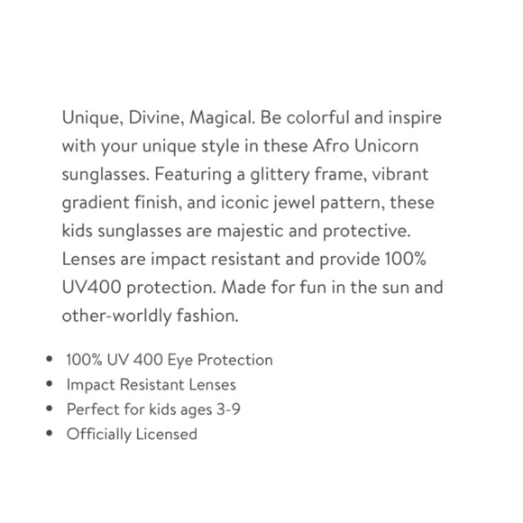 Afro Unicorn Cat Eye Sunglasses - Picture 5 of 8